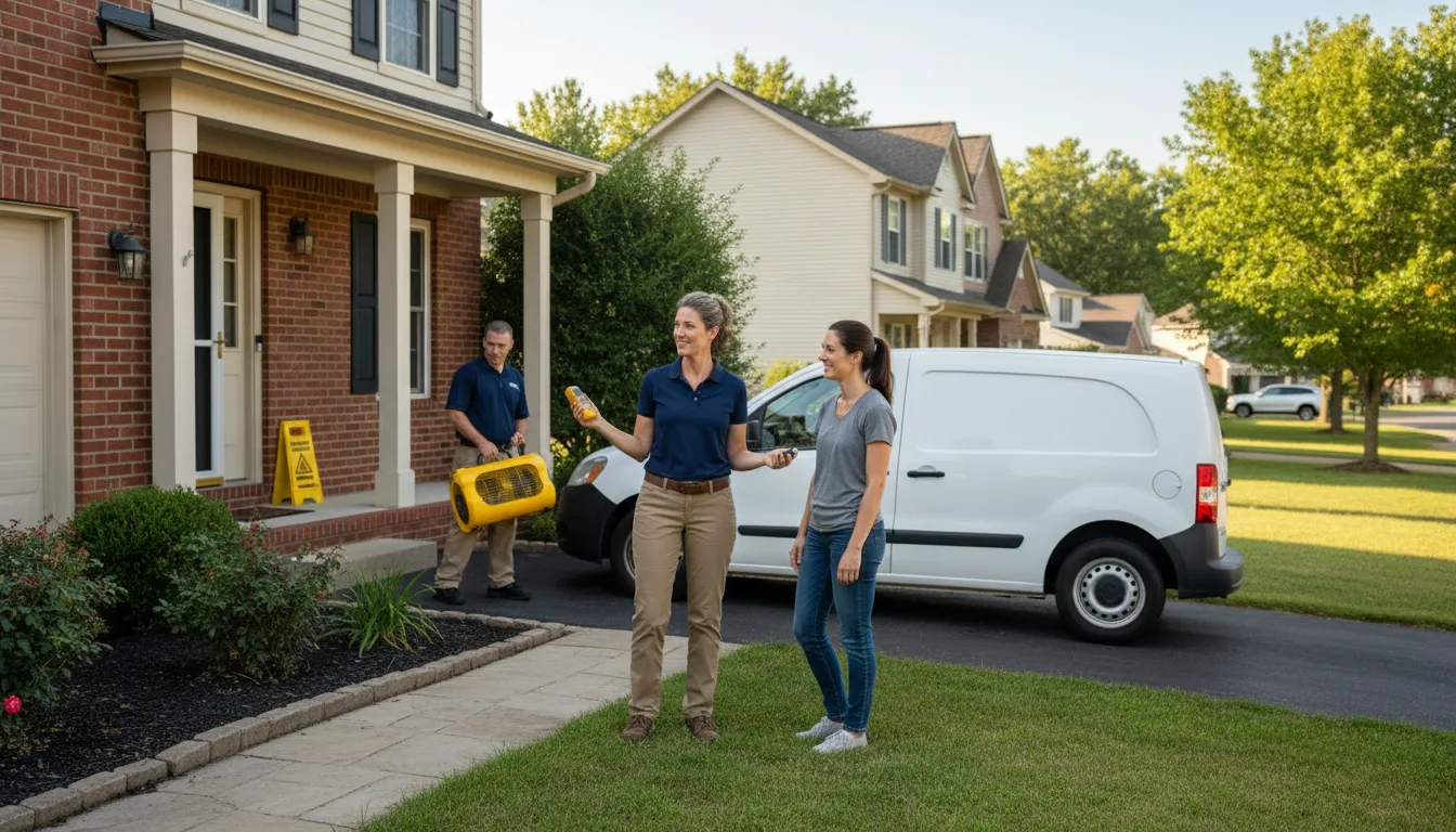 Residential water damage restoration in Thurmond, NC
